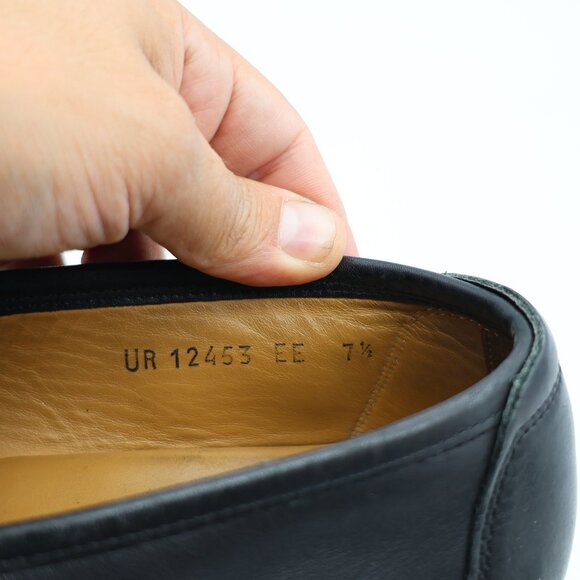 Salvatore Ferragamo Men's 7.5 EE Horse Bit Black Leather Loafers Dress Shoes - Picture 3 of 11